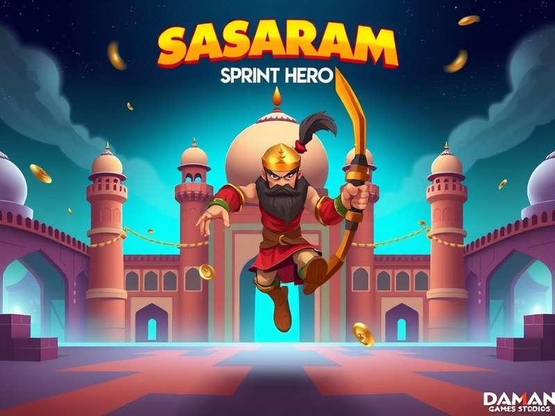 Sasaram Sprint Hero Game Banner - Desi Endless Runner Action
